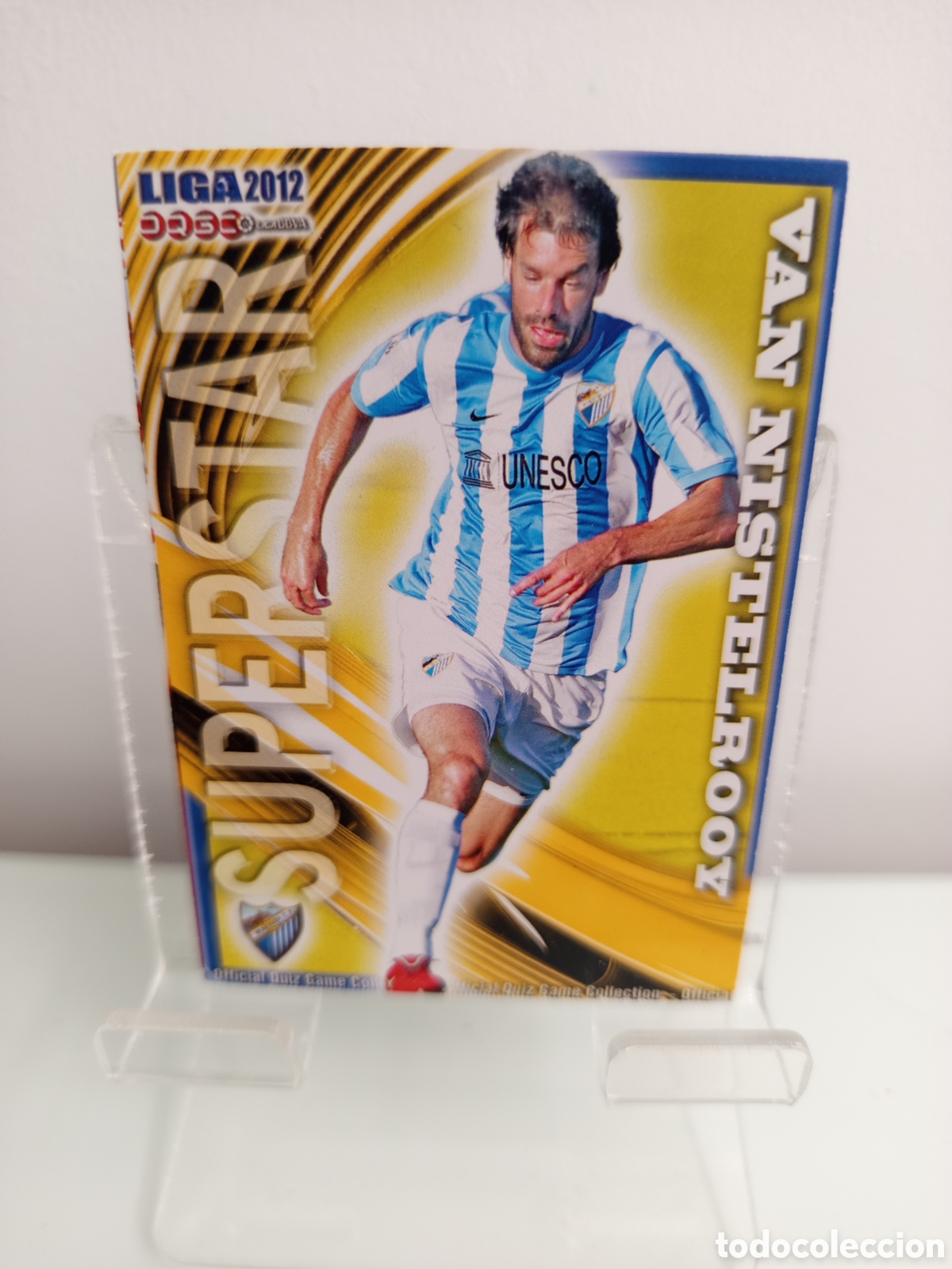 Fu&szlig;ball-Sticker: ❇️ CROMO CARD ⚽ VAN NISTELROOY M&Aacute;LAGA 297 SUPERSTAR FICHAS LIGA QUIZ 11 12 2011 2012 MUNDICROMO ❇️