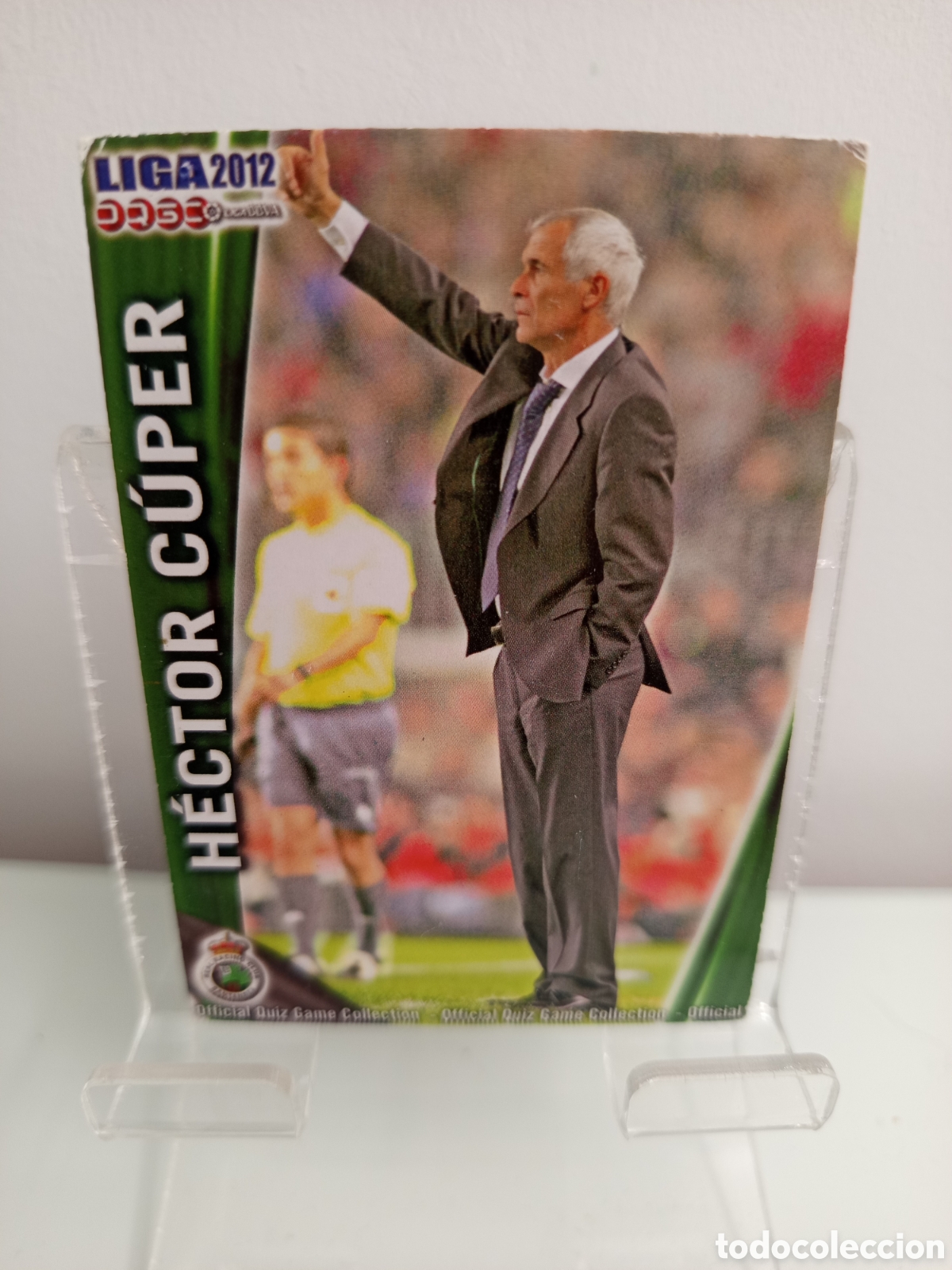 Cromos de F&uacute;tbol: ❇️ CROMO CARD ⚽ H&Eacute;CTOR CUPER RACING DE SANTANDER 300 FICHAS LIGA QUIZ 11 12 2011 2012 MUNDICROMO ❇️