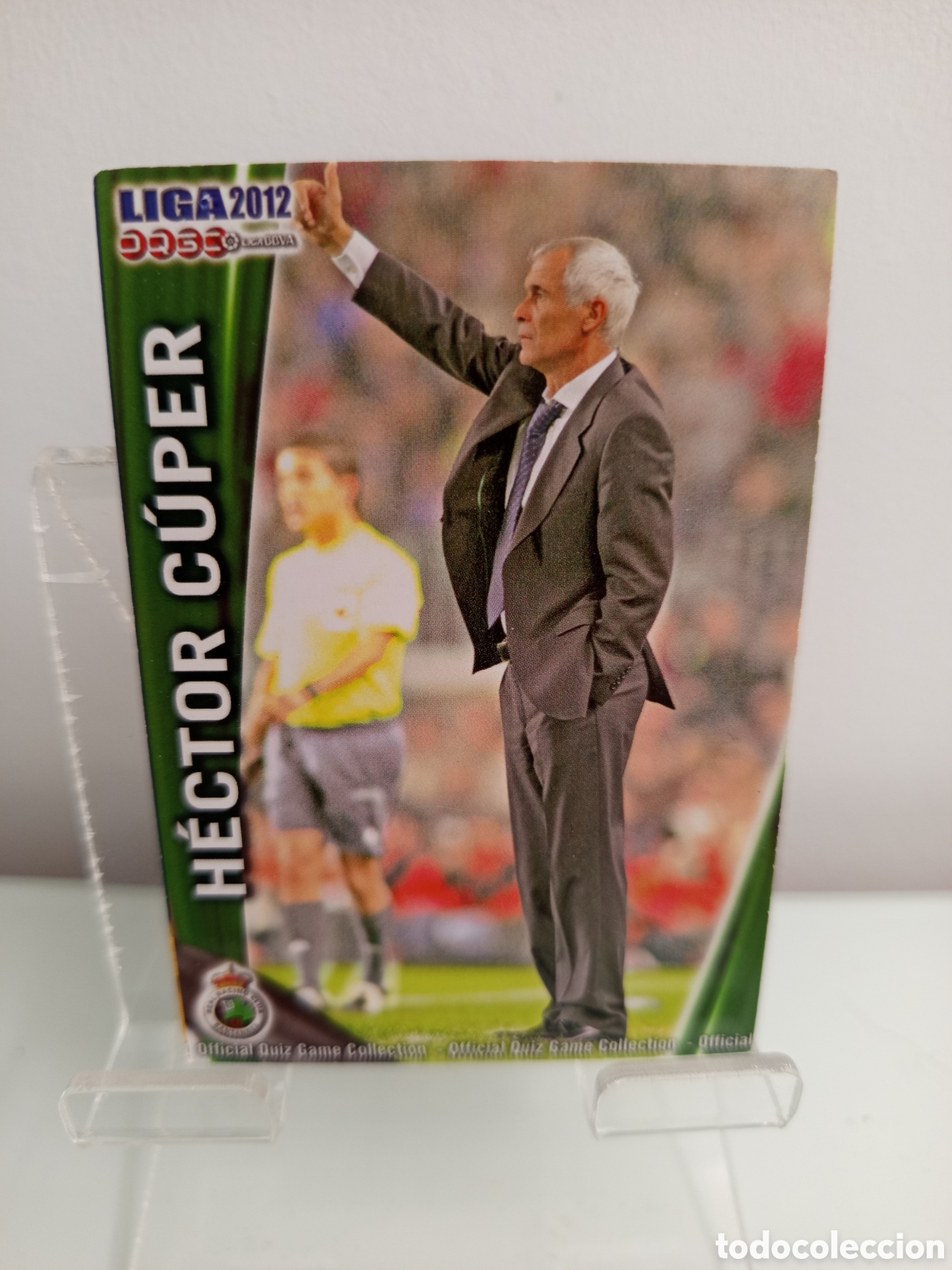 Cromos de F&uacute;tbol: ❇️ CROMO CARD ⚽ H&Eacute;CTOR CUPER RACING DE SANTANDER 300 FICHAS LIGA QUIZ 11 12 2011 2012 MUNDICROMO ❇️