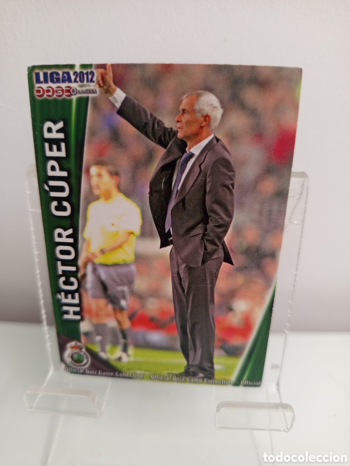 Cromos de F&uacute;tbol: ❇️ CROMO CARD ⚽ H&Eacute;CTOR CUPER RACING DE SANTANDER 300 FICHAS LIGA QUIZ 11 12 2011 2012 MUNDICROMO ❇️