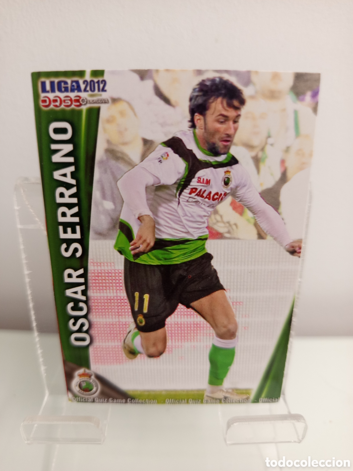 Cromos de F&uacute;tbol: ❇️ CROMO CARD ⚽ &Oacute;SCAR SERRANO RACING DE SANTANDER 306 FICHAS LIGA QUIZ 11 12 2011 2012 MUNDICROMO ❇️
