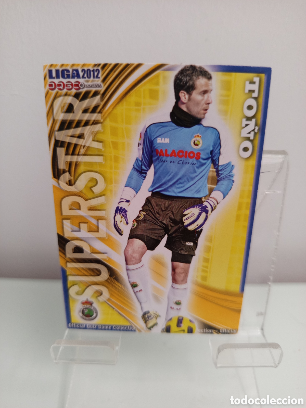 Cromos de Futebol: ❇️ CROMO CARD ⚽ TO&Ntilde;O RACING SANTANDER 320 SUPERSTAR FICHAS LIGA QUIZ 11 12 2011 2012 MUNDICROMO ❇️