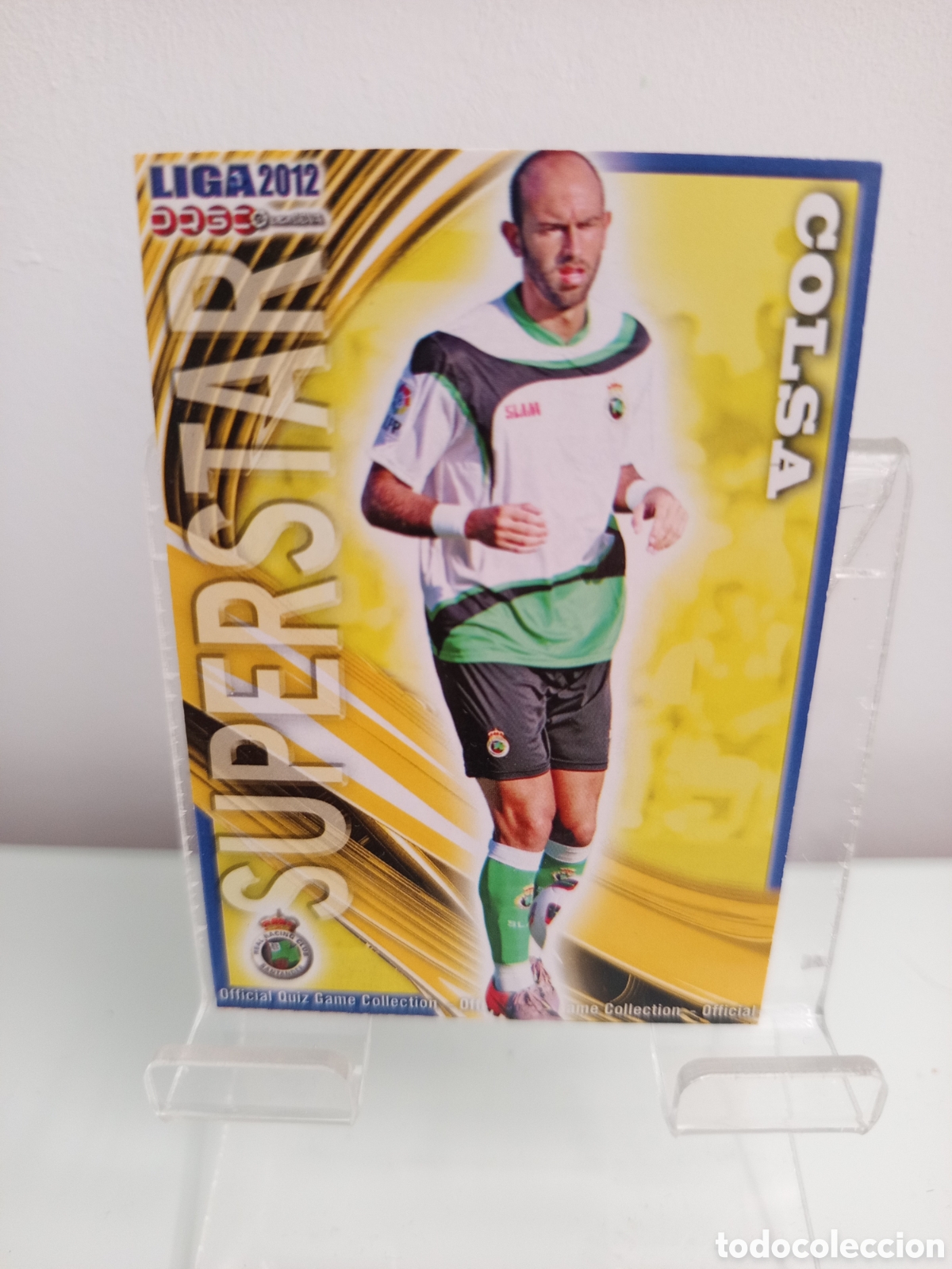 Cromos de Futebol: ❇️ CROMO CARD ⚽ COLSA RACING DE SANTANDER 322 SUPERSTAR FICHAS LIGA QUIZ 12 2011 2012 MUNDICROMO ❇️