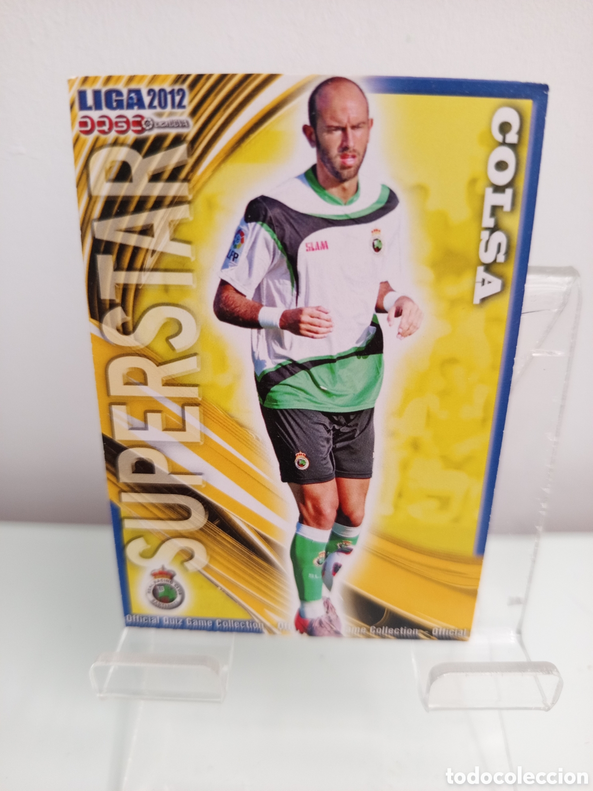 Cromos de Futebol: ❇️ CROMO CARD ⚽ COLSA RACING DE SANTANDER 322 SUPERSTAR FICHAS LIGA QUIZ 12 2011 2012 MUNDICROMO ❇️