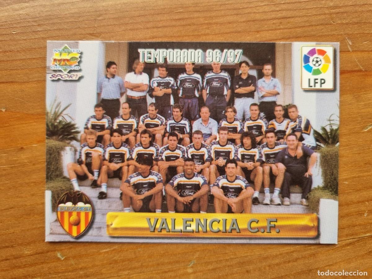 Fu&szlig;ball-Sticker: 19 PLANTILLA (Valencia CF). Las Fichas de la Liga 1996 1997 96 97 (Mundicromo)