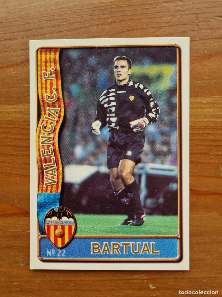 Cromos de F&uacute;tbol: 22 BARTUAL (Valencia CF). Las Fichas de la Liga 1996 1997 96 97 (Mundicromo)