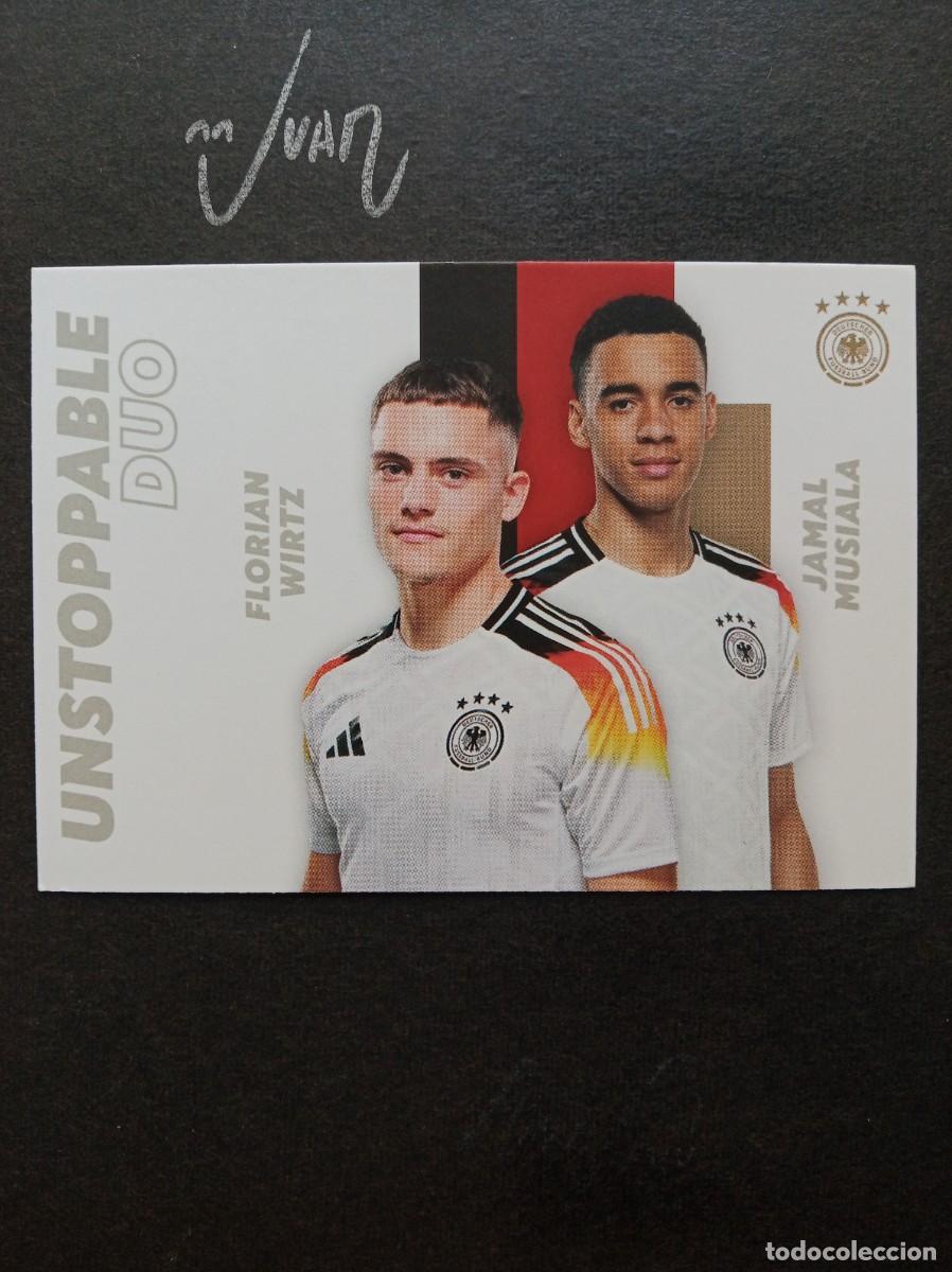 Figurine di Calcio: 2 UNSTOPPABLE DUO WIRTZ MUSIALA BAYER MUNICH ⚽ PANINI &reg; DFB SELECCION ALEMANIA 2023 2024 23 24 NUEVO