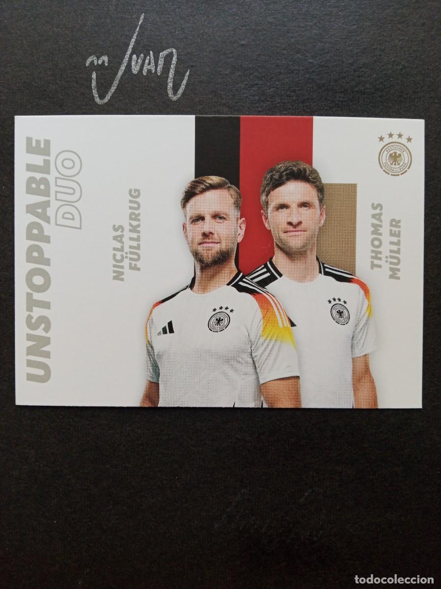 Figurine di Calcio: UNSTOPPABLE DUO FULLKRUG MULLER BAYER MUNICH ⚽ PANINI &reg; DFB SELECCION ALEMANIA 2023 2024 23 24 NUEVO