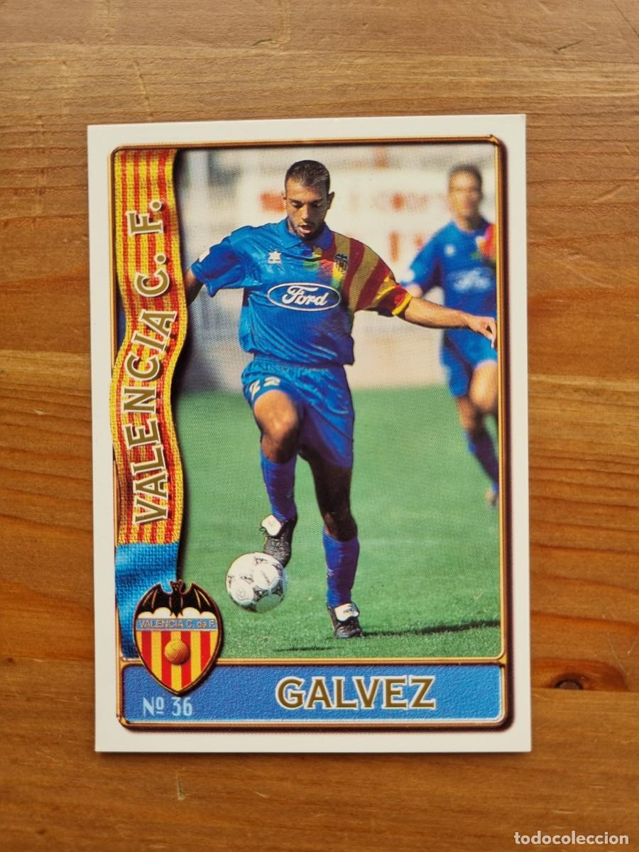 Fu&szlig;ball-Sticker: 36 GALVEZ (Valencia CF). Las Fichas de la Liga 1996 1997 96 97 (Mundicromo)