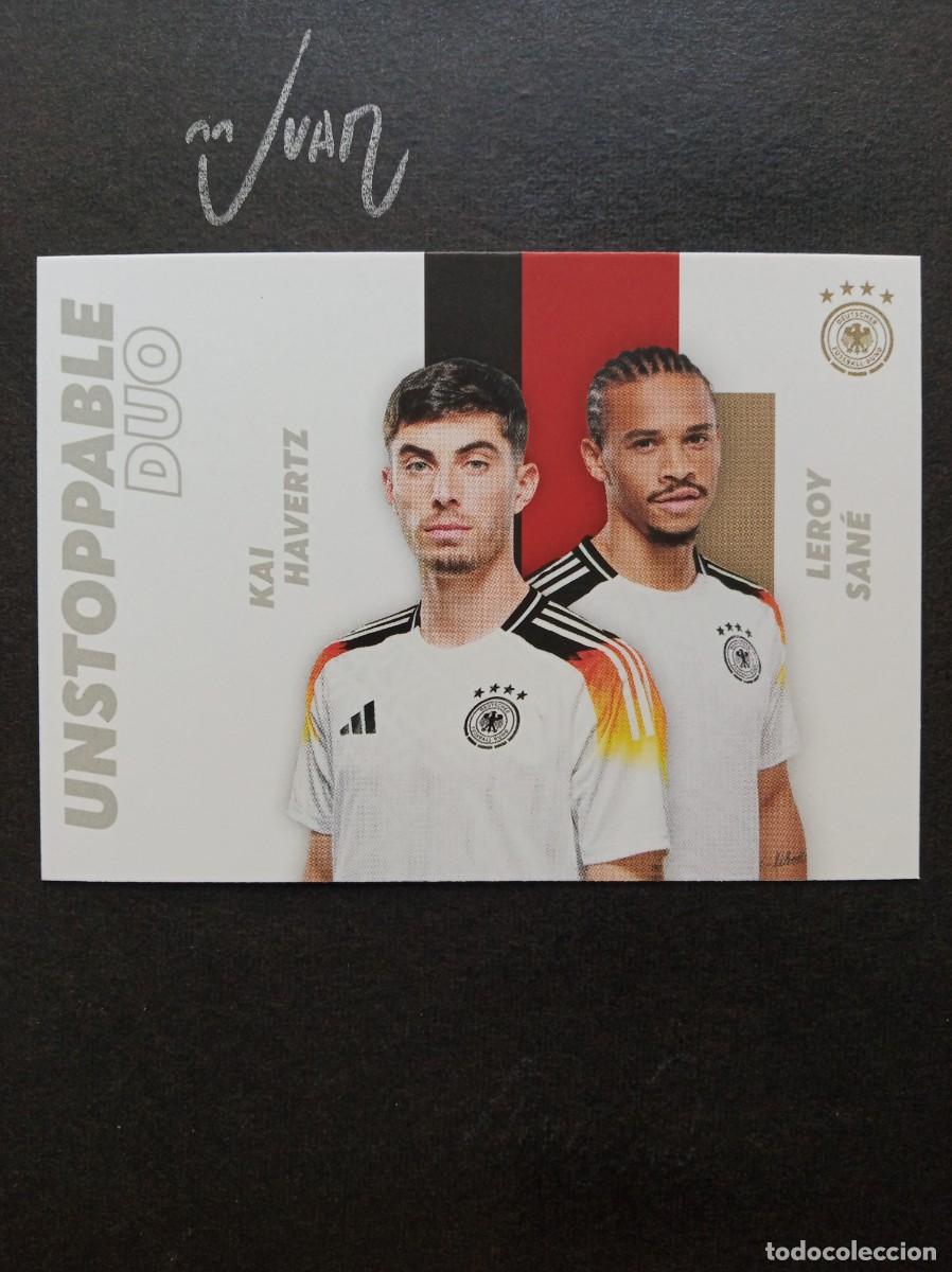 Cromos de F&uacute;tbol: UNSTOPPABLE DUO KAI HAVERTZ CHELSEA - SANE ⚽ PANINI &reg; DFB SELECCION ALEMANIA 2023 2024 23 24 NUEVO