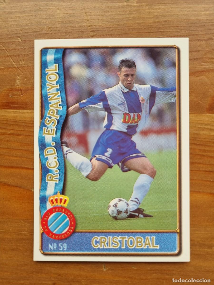 Cromos de F&uacute;tbol: 59 CRISTOBAL (RCD Espanyol). Las Fichas de la Liga 1996 1997 96 97 (Mundicromo)