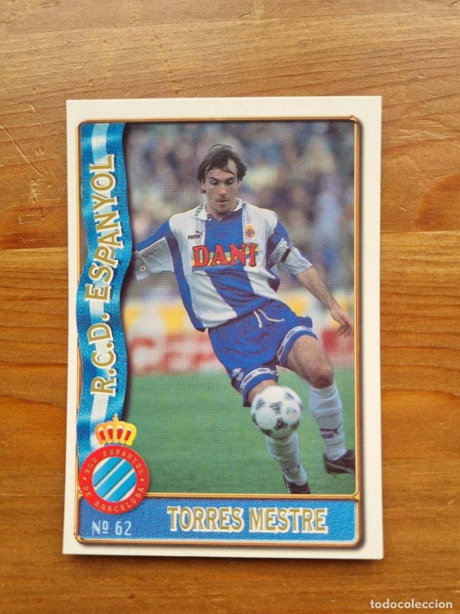 Cromos de F&uacute;tbol: 62 TORRES MESTRE (RCD Espanyol). Las Fichas de la Liga 1996 1997 96 97 (Mundicromo)