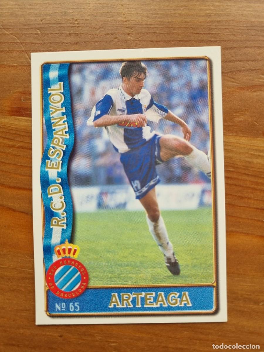 Cromos de F&uacute;tbol: 65 ARTEAGA (RCD Espanyol). Las Fichas de la Liga 1996 1997 96 97 (Mundicromo)
