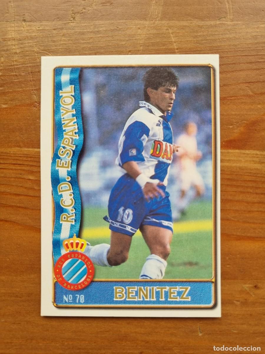Cromos de F&uacute;tbol: 70 BENITEZ (RCD Espanyol). Las Fichas de la Liga 1996 1997 96 97 (Mundicromo)