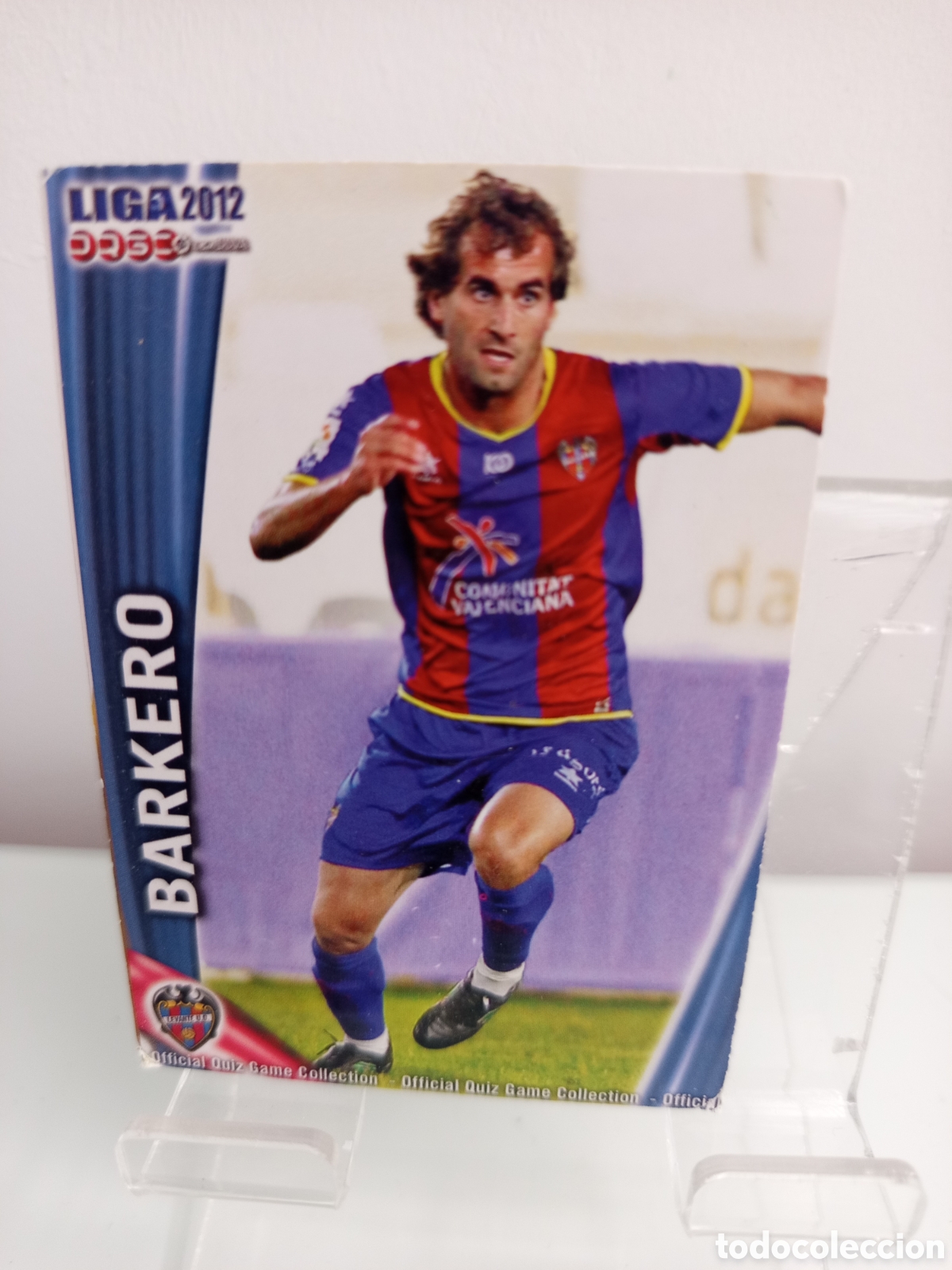 Cromos de F&uacute;tbol: ❇️ CROMO CARD ⚽ BARKERO LEVANTE FICHAS LIGA QUIZ 11 12 2011 2012 MUNDICROMO ❇️