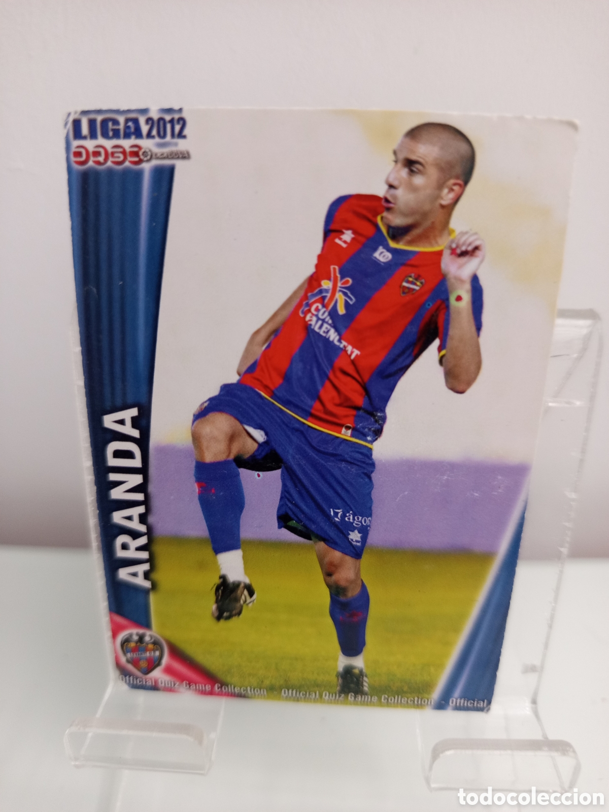 Cromos de F&uacute;tbol: ❇️ CROMO CARD ⚽ ARANDA LEVANTE FICHAS LIGA QUIZ 11 12 2011 2012 MUNDICROMO ❇️