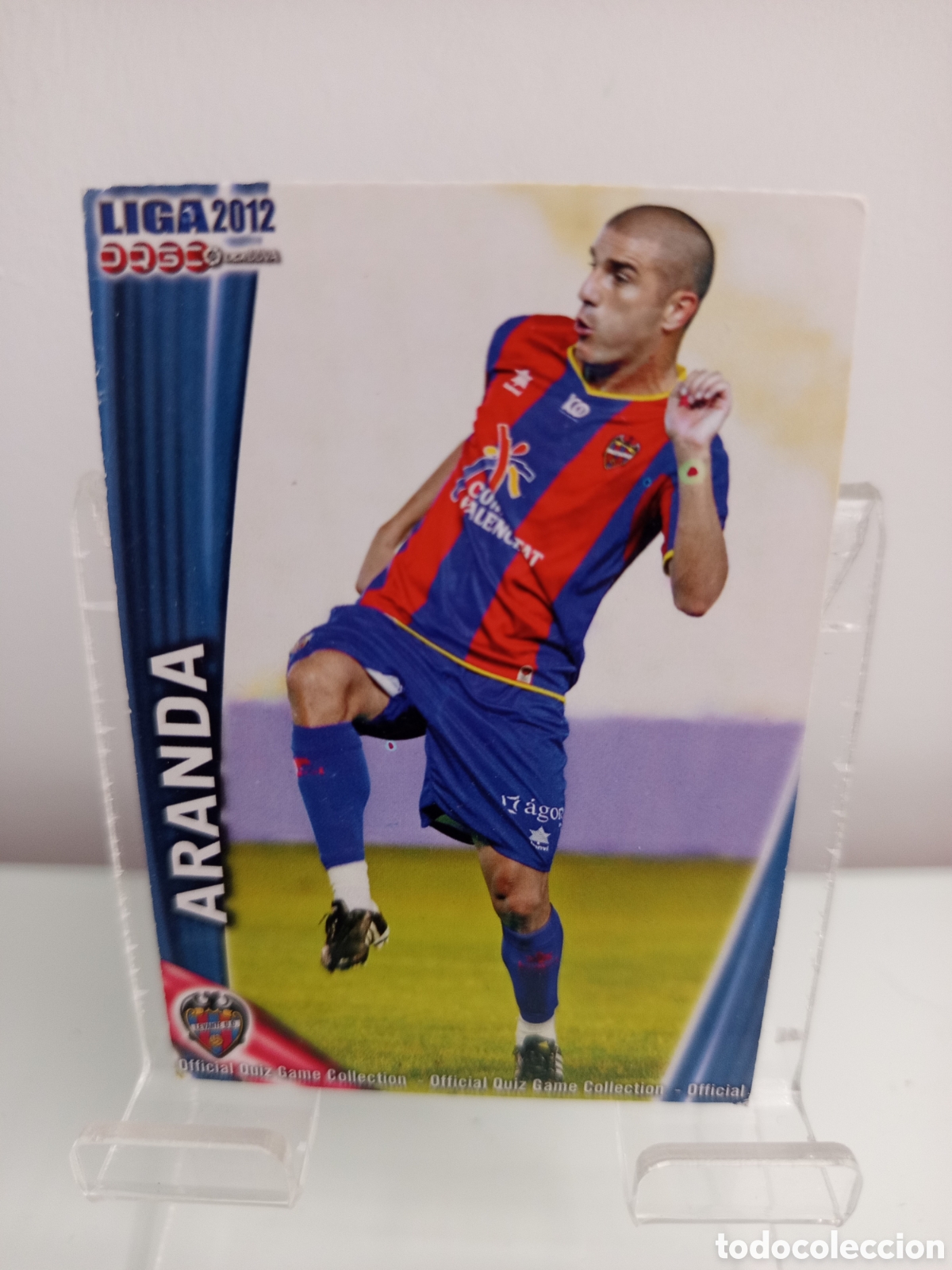 Cromos de F&uacute;tbol: ❇️ CROMO CARD ⚽ ARANDA LEVANTE FICHAS LIGA QUIZ 11 12 2011 2012 MUNDICROMO ❇️