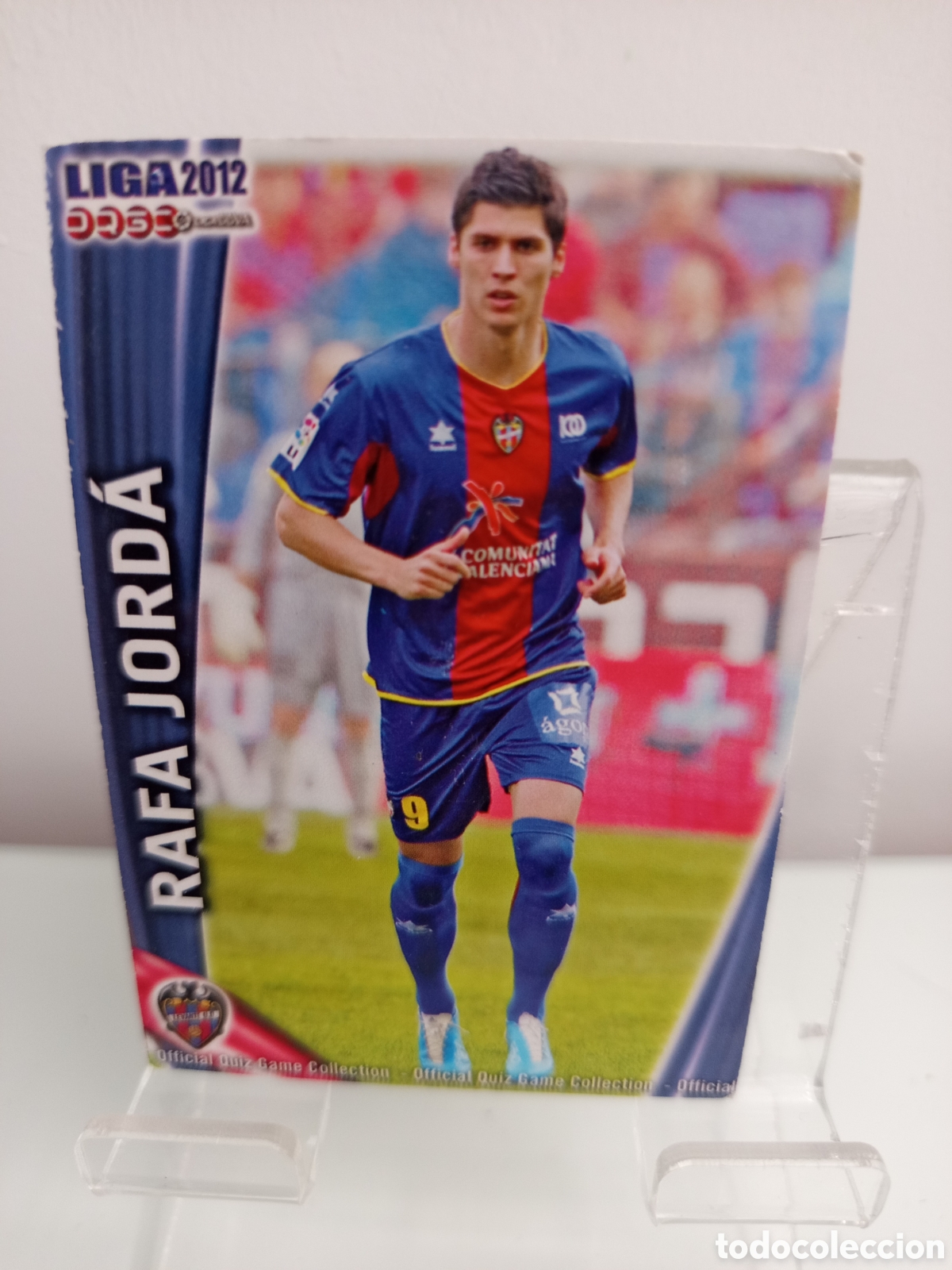 Cromos de F&uacute;tbol: ❇️ CROMO CARD ⚽ RAFA JORDA LEVANTE FICHAS LIGA QUIZ 11 12 2011 2012 MUNDICROMO ❇️