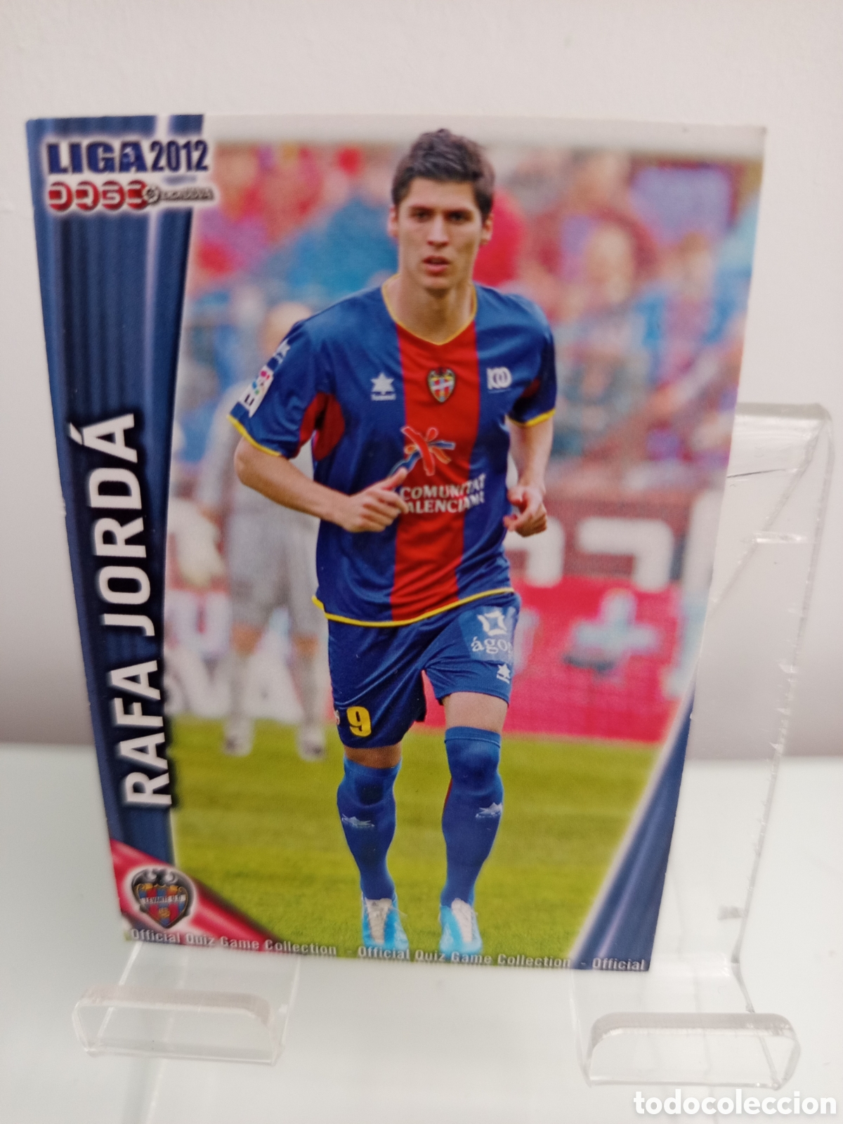 Cromos de F&uacute;tbol: ❇️ CROMO CARD ⚽ RAFA JORDA LEVANTE FICHAS LIGA QUIZ 11 12 2011 2012 MUNDICROMO ❇️