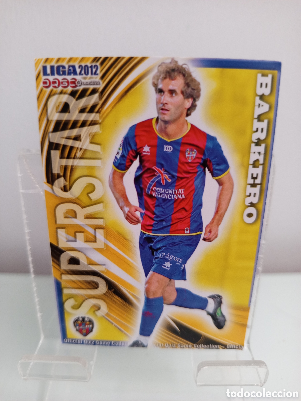 Cromos de F&uacute;tbol: ❇️ CROMO CARD ⚽ BARKERO LEVANTE SUPERSTAR FICHAS LIGA QUIZ 11 12 2011 2012 MUNDICROMO ❇️