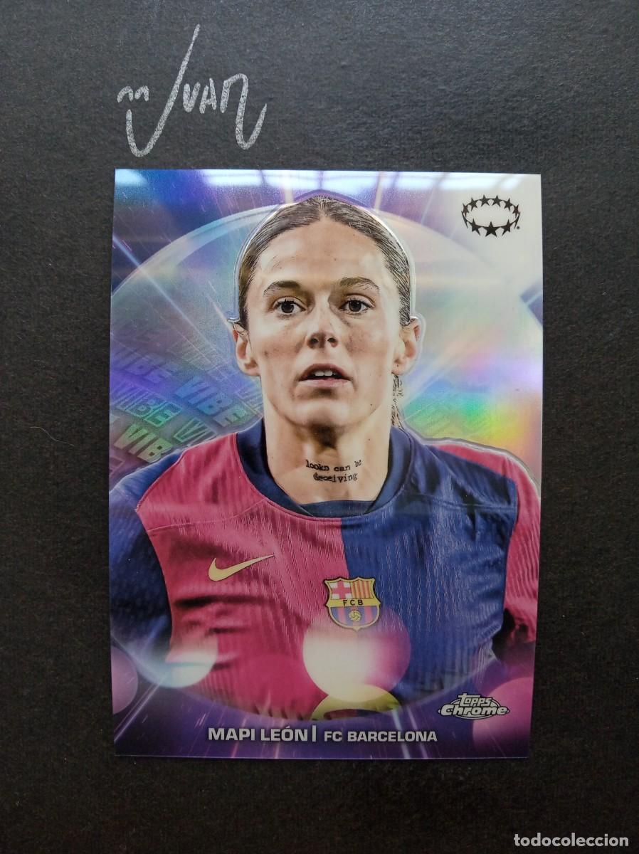 Cromos de F&uacute;tbol: VB 9 VIBE MAPI LEON FC BARCELONA ESPA&Ntilde;A ⚽ TOPPS &reg; CHROME WOMEN CHAMPIONS 2024 2025 24 25 NUEVO