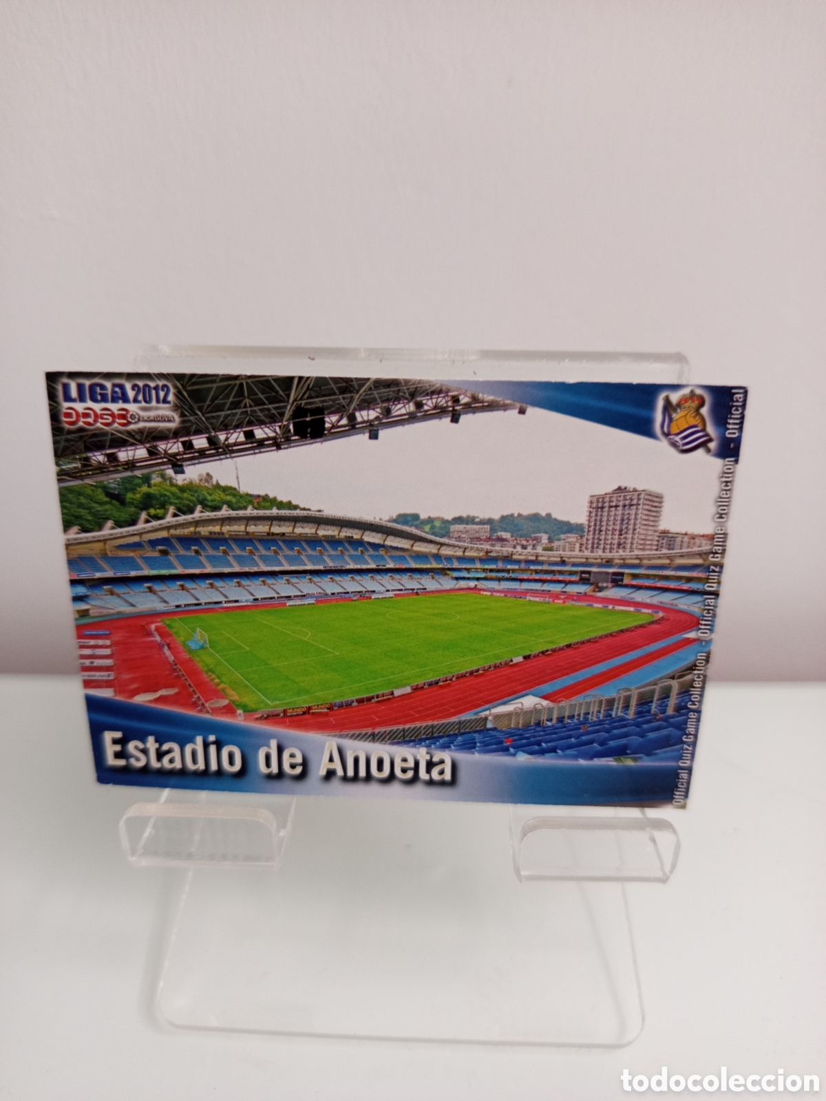 Cromos de F&uacute;tbol: ❇️ CROMO CARD ⚽ ESTADIO ANOETA REAL SOCIEDAD FICHAS LIGA QUIZ 11 12 2011 2012 MUNDICROMO ❇️