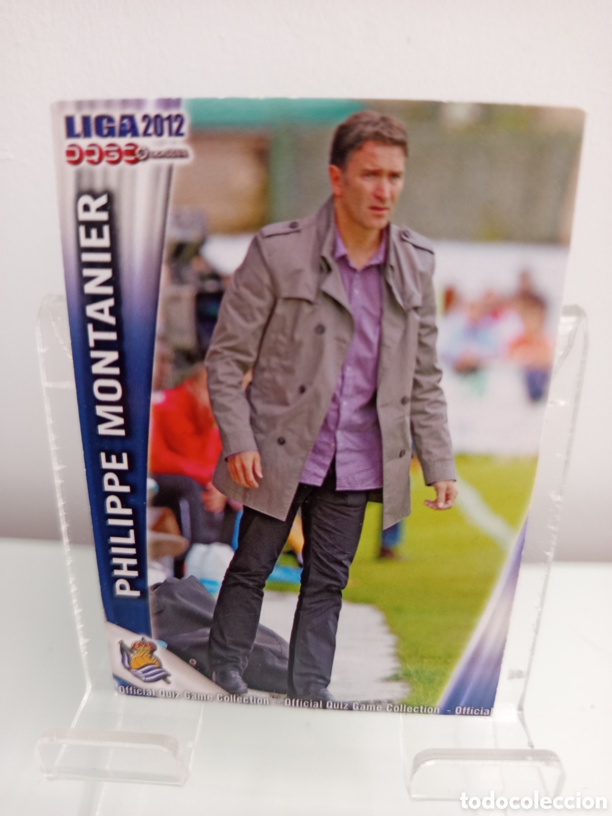 Cromos de F&uacute;tbol: ❇️ CROMO CARD ⚽ PHILIPPE MONTANIER REAL SOCIEDAD FICHAS LIGA QUIZ 11 12 2011 2012 MUNDICROMO ❇️