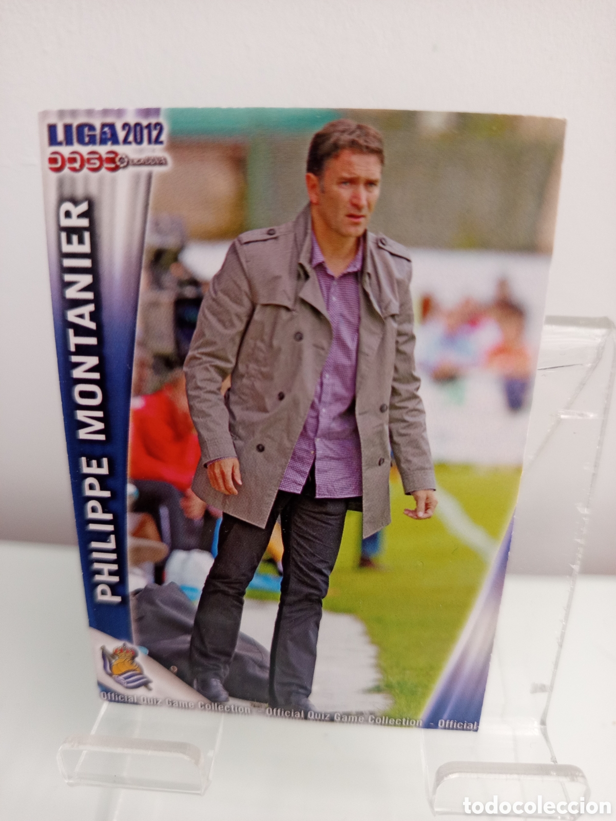 Cromos de F&uacute;tbol: ❇️ CROMO CARD ⚽ PHILIPPE MONTANIER REAL SOCIEDAD FICHAS LIGA QUIZ 11 12 2011 2012 MUNDICROMO ❇️