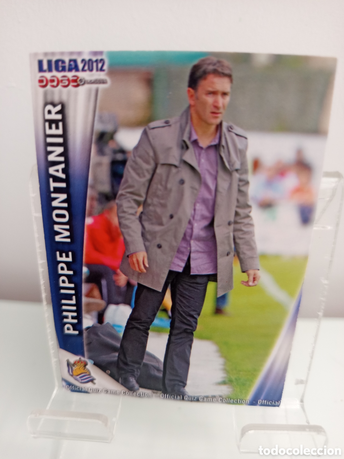 Cromos de F&uacute;tbol: ❇️ CROMO CARD ⚽ PHILIPPE MONTANIER REAL SOCIEDAD FICHAS LIGA QUIZ 11 12 2011 2012 MUNDICROMO ❇️