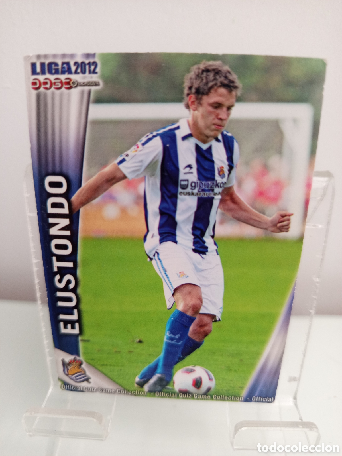 Cromos de F&uacute;tbol: ❇️ CROMO CARD ⚽ ELUSTONDO REAL SOCIEDAD FICHAS LIGA QUIZ 11 12 2011 2012 MUNDICROMO ❇️