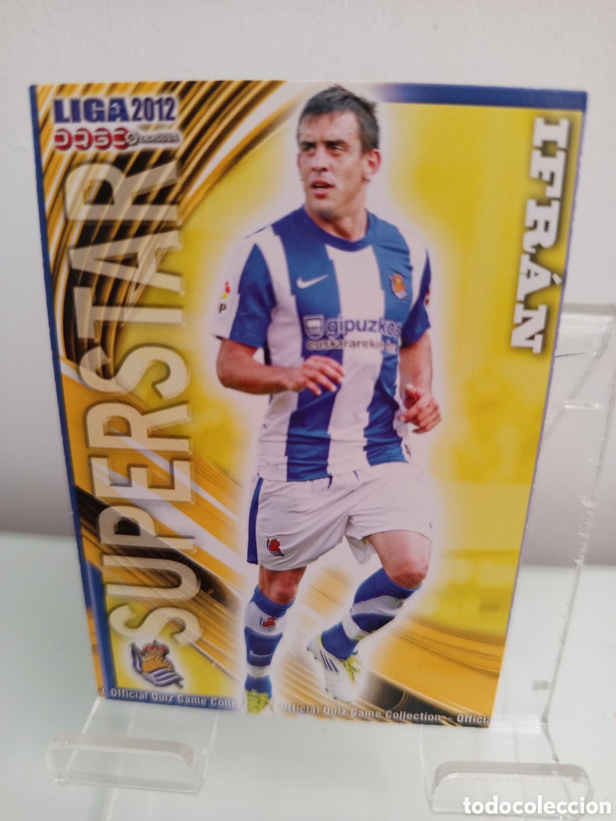 Cromos de F&uacute;tbol: ❇️ CROMO CARD ⚽ IFR&Aacute;N REAL SOCIEDAD SUPERSTAR FICHAS LIGA QUIZ 11 12 2011 2012 MUNDICROMO ❇️