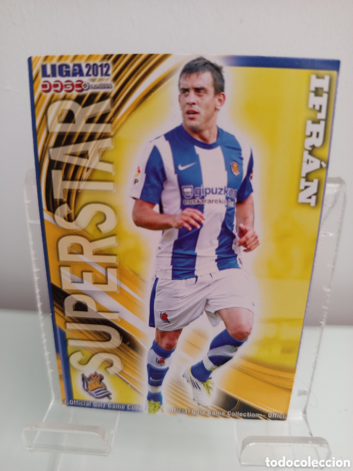 Cromos de F&uacute;tbol: ❇️ CROMO CARD ⚽ IFR&Aacute;N REAL SOCIEDAD SUPERSTAR FICHAS LIGA QUIZ 11 12 2011 2012 MUNDICROMO ❇️