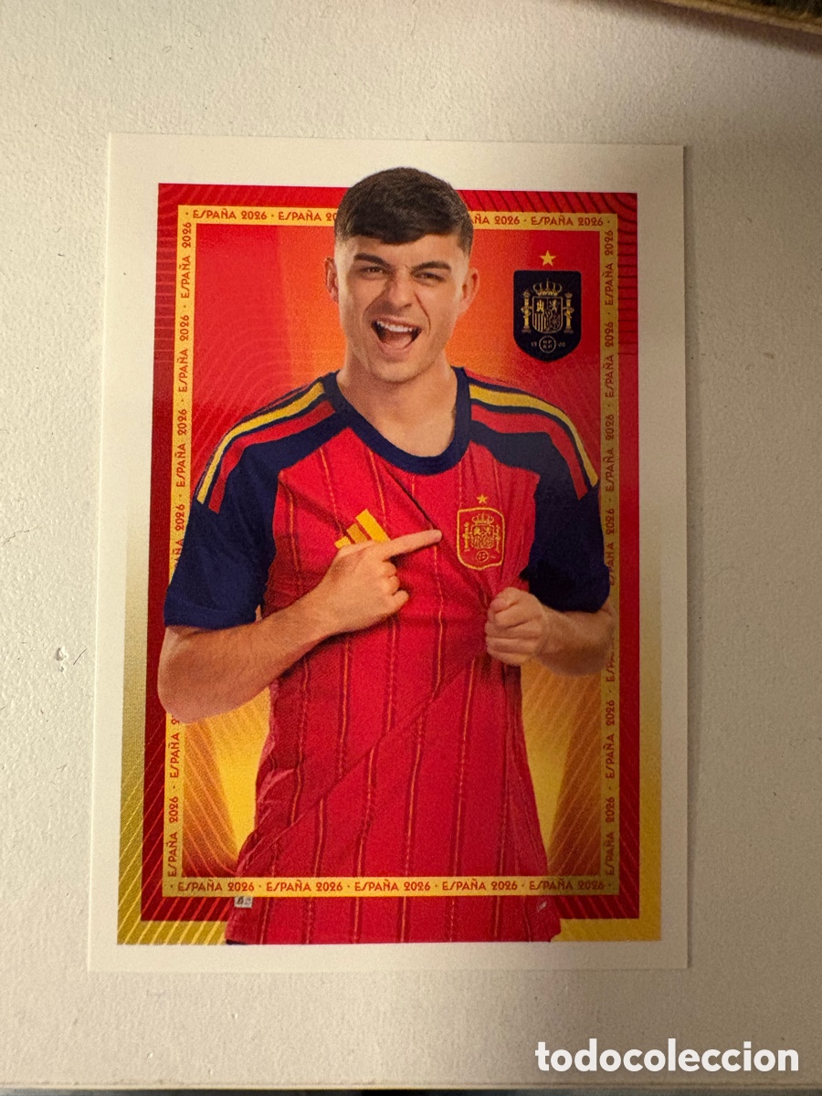 Cromos de F&uacute;tbol: 37 PEDRI PANINI SELECCION ESPA&Ntilde;OLA ESPA&Ntilde;A SPAIN CARREFOUR 26 2026