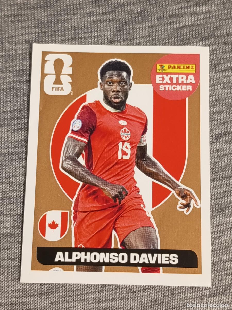 Cromos de F&uacute;tbol: ALPHONSO DAVIES EXTRA STICKER BRONZE MUNDIAL 2026 PANINI FIFA WORLD CUP