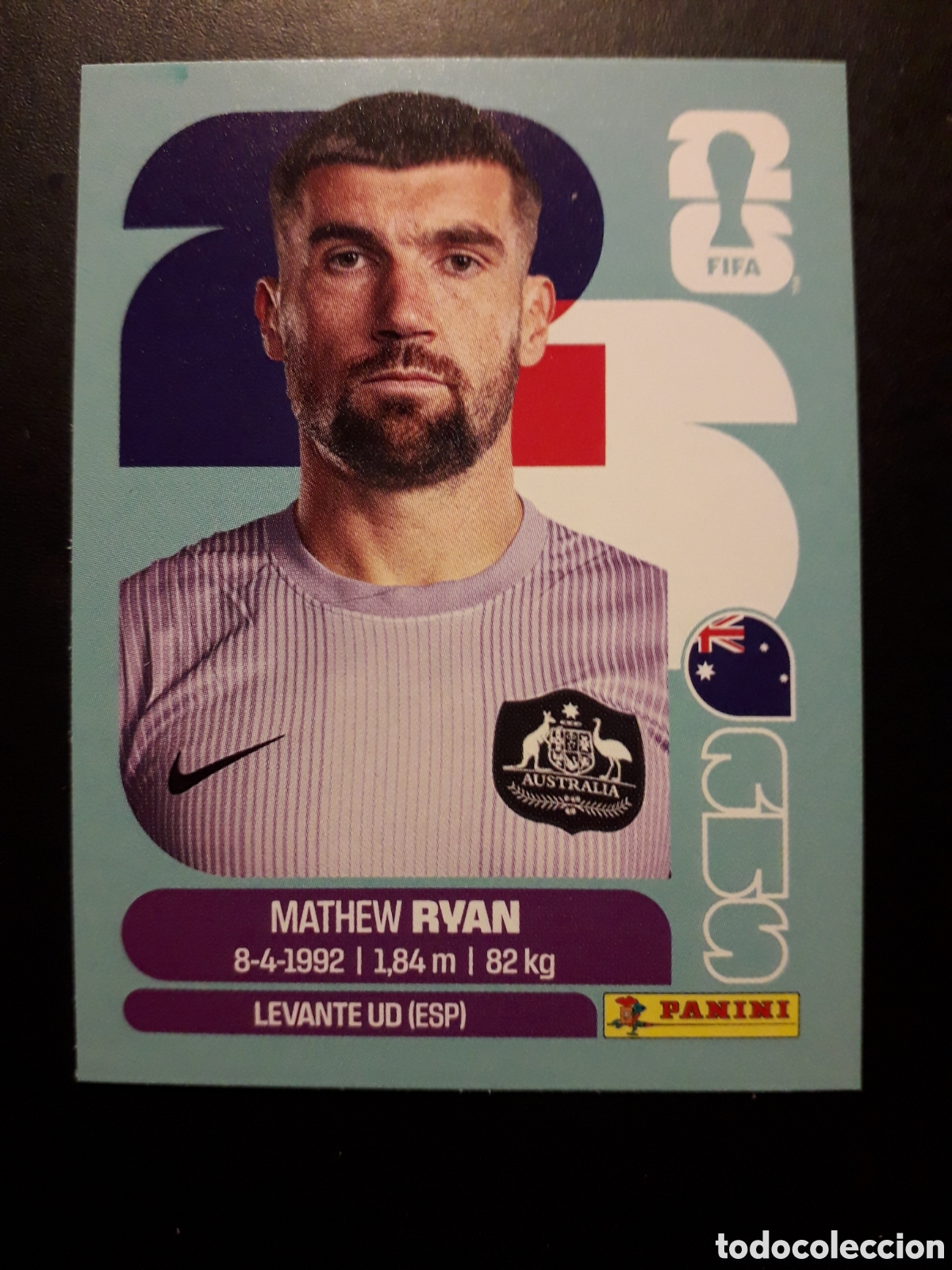 Cromos de F&uacute;tbol: RYAN AUSTRALIA AUS 2 MUNDIAL F&Uacute;TBOL 2026 FIFA WORLD CUP PANINI SIN PEGAR PEDIDO M&Iacute;NIMO 3&euro;