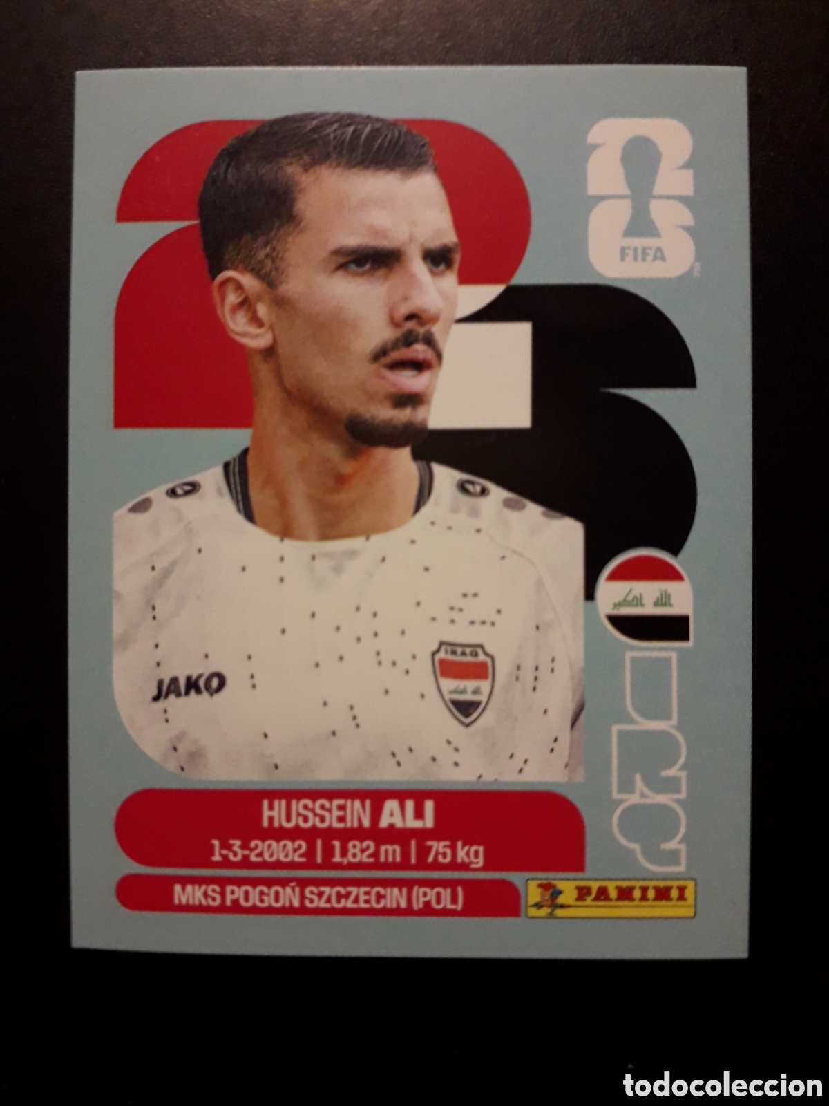 Cromos de F&uacute;tbol: HUSSEIN ALI IRAQ IRQ 4 MUNDIAL F&Uacute;TBOL 2026 FIFA WORLD CUP PANINI SIN PEGAR PEDIDO M&Iacute;NIMO 3&euro;.