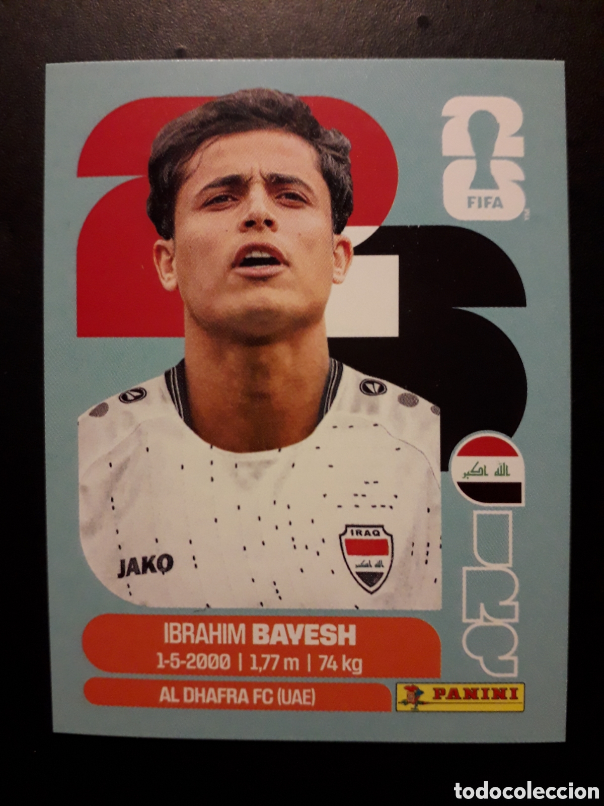 Cromos de F&uacute;tbol: BAYESH IRAQ IRQ 11 MUNDIAL F&Uacute;TBOL 2026 FIFA WORLD CUP PANINI SIN PEGAR PEDIDO M&Iacute;NIMO 3&euro;