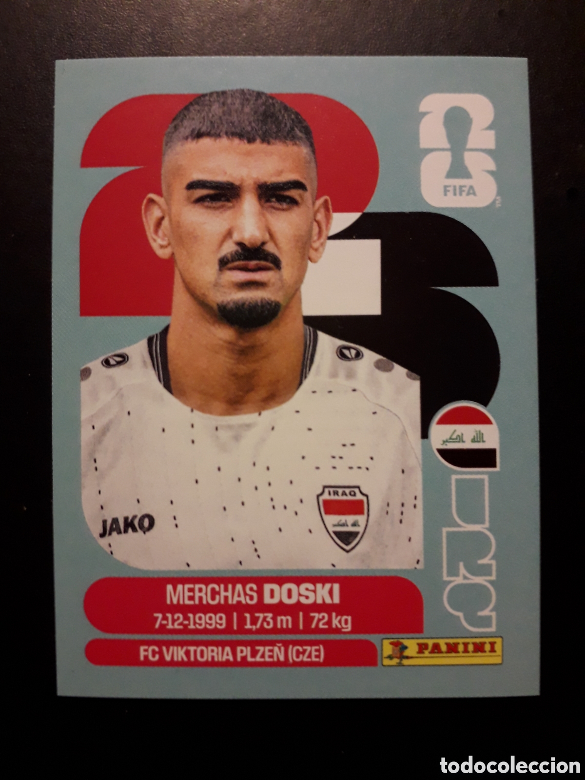 Cromos de F&uacute;tbol: DOSKI IRAQ IRQ 6 MUNDIAL F&Uacute;TBOL 2026 FIFA WORLD CUP PANINI SIN PEGAR PEDIDO M&Iacute;NIMO 3&euro;.