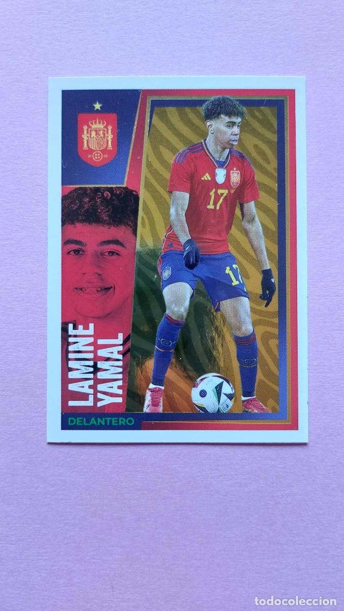 Cromos de F&uacute;tbol: 31 LAMINE YAMAL ROOKIE DORADO VAMOS SELECCION ESPA&Ntilde;A PANINI CARREFOUR EURO EUROCOPA 2024 24