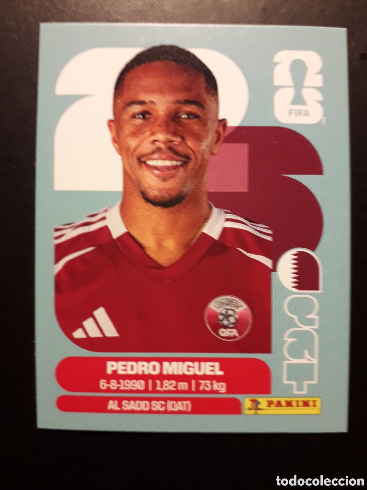 Cromos de F&uacute;tbol: PEDRO MIGUEL QATAR QAT 7 MUNDIAL F&Uacute;TBOL 2026 FIFA WORLD CUP PANINI SIN PEGAR PEDIDO M&Iacute;NIMO 3&euro;