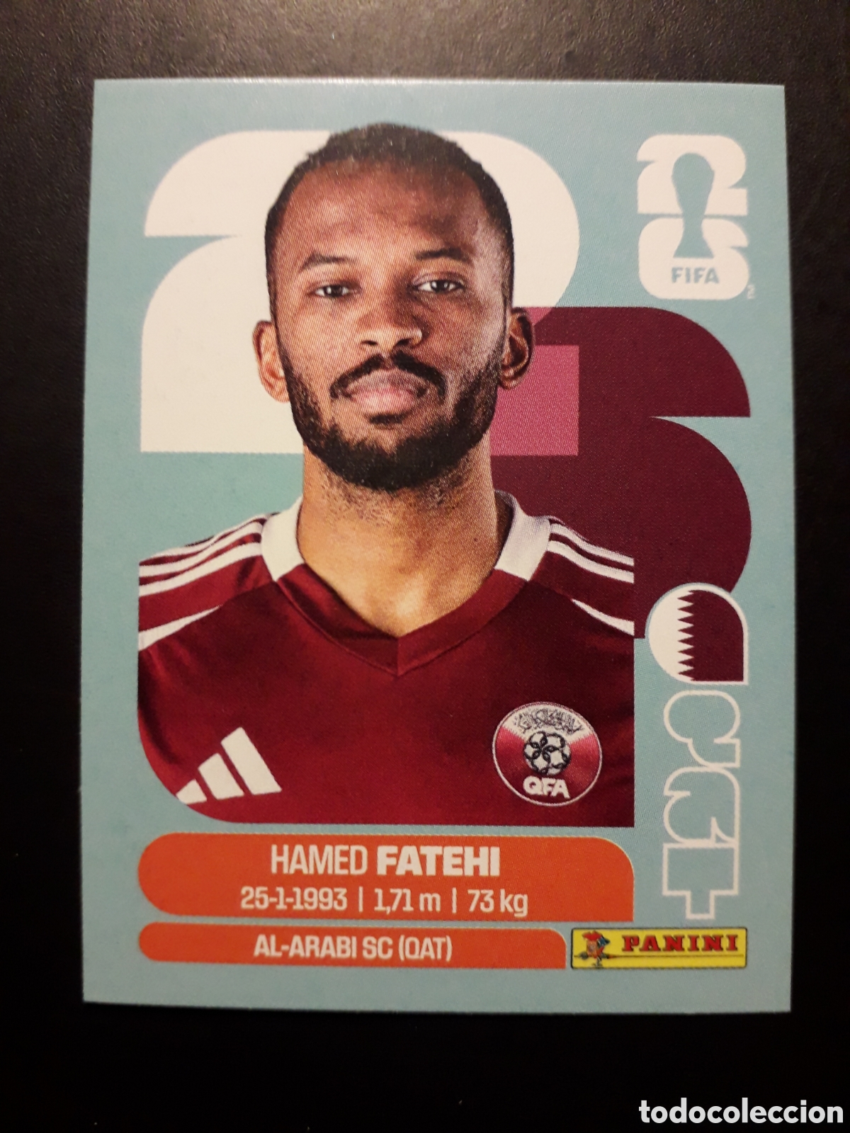 Cromos de F&uacute;tbol: FATEHI QATAR QAT 12 MUNDIAL F&Uacute;TBOL 2026 FIFA WORLD CUP PANINI SIN PEGAR PEDIDO M&Iacute;NIMO 3&euro;