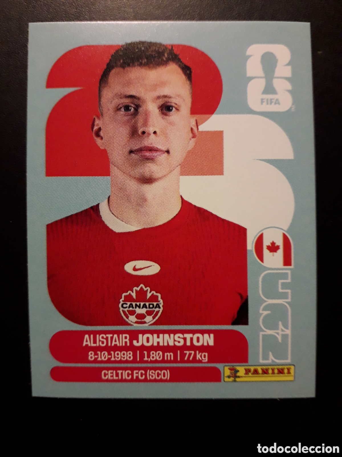 Cromos de F&uacute;tbol: JOHNSTON CANAD&Aacute; CAN 4 MUNDIAL F&Uacute;TBOL 2026 FIFA WORLD CUP PANINI SIN PEGAR PEDIDO M&Iacute;NIMO 3&euro;