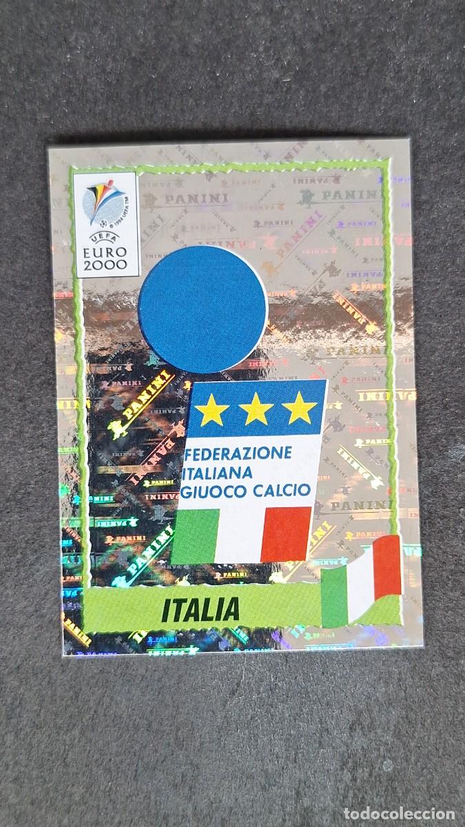 Cromos de F&uacute;tbol: L1 ESCUDO SELECCION ITALIA 164 PANINI EUROCOPA 2000 NUNCA PEGADO SIN PEGAR