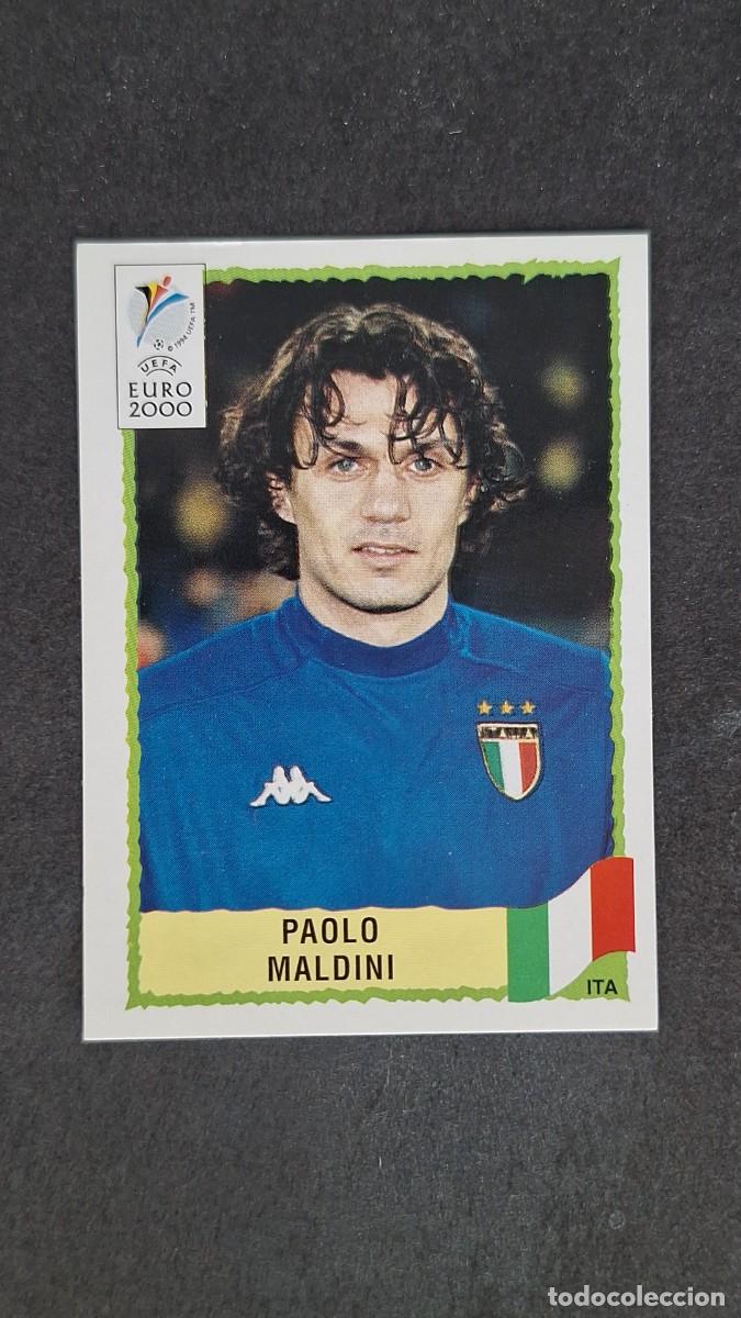 Cromos de F&uacute;tbol: L1 PAOLO MALDINI SELECCION ITALIA 170 PANINI EUROCOPA 2000 NUNCA PEGADO SIN PEGAR