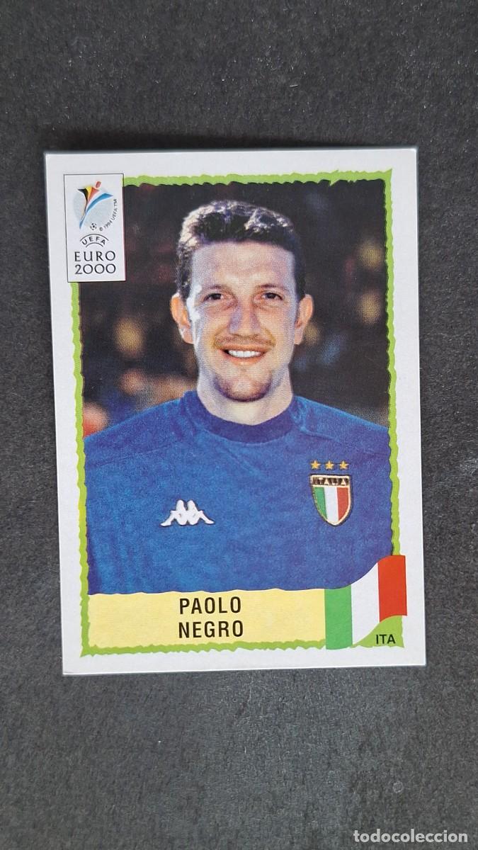 Cromos de F&uacute;tbol: L1 PAOLO NEGRO SELECCION ITALIA 172 PANINI EUROCOPA 2000 NUNCA PEGADO SIN PEGAR