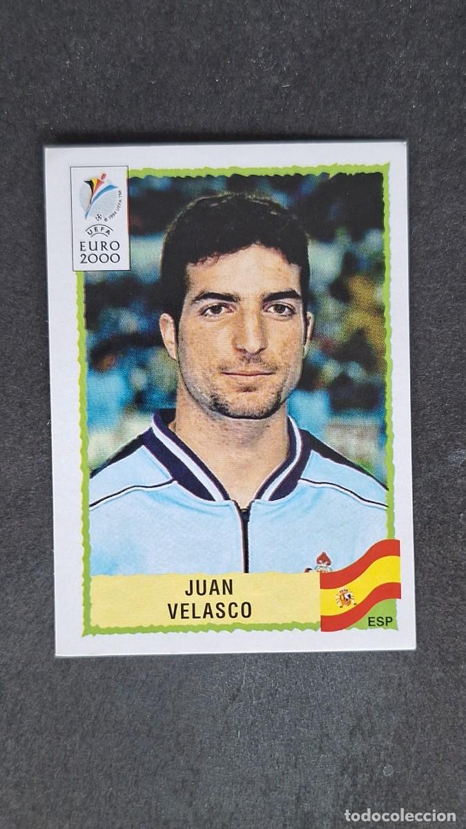 Football Stickers: L1 JUAN VELASCO SELECCION ESPA&Ntilde;A 192 PANINI EUROCOPA 2000 NUNCA PEGADO SIN PEGAR