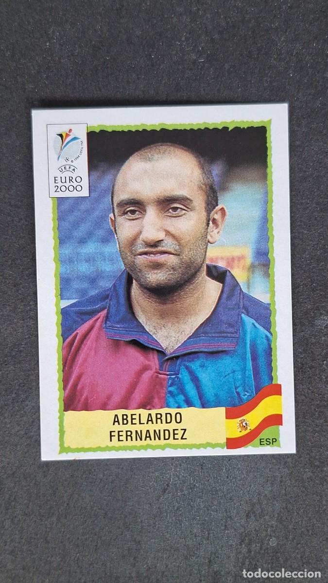 Football Stickers: L1 ABELARDO FERNANDEZ SELECCION ESPA&Ntilde;A 193 PANINI EUROCOPA 2000 NUNCA PEGADO SIN PEGAR