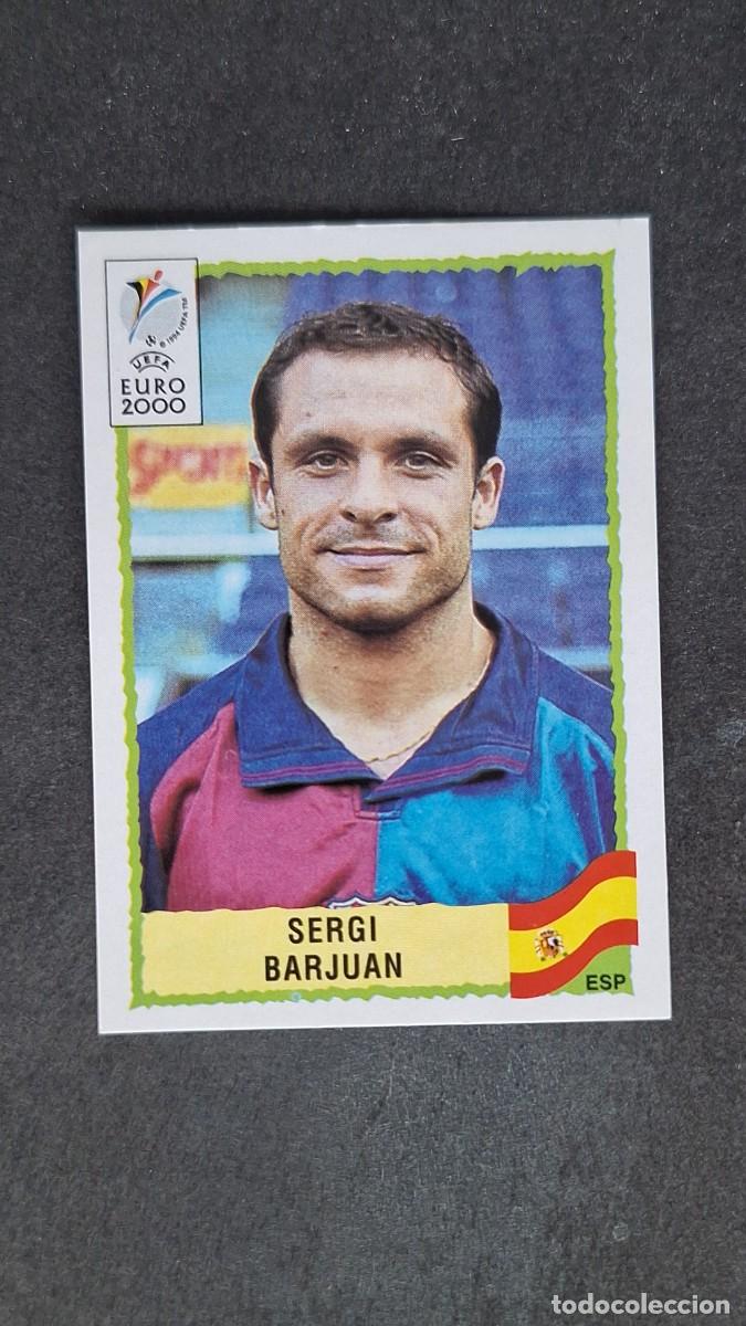 Football Stickers: L1 SERGI BARJUAN SELECCION ESPA&Ntilde;A 194 PANINI EUROCOPA 2000 NUNCA PEGADO SIN PEGAR