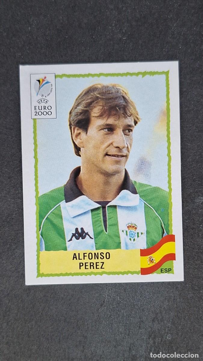 Cromos de F&uacute;tbol: L1 ALFONSO PEREZ SELECCION ESPA&Ntilde;A 205 PANINI EUROCOPA 2000 NUNCA PEGADO SIN PEGAR