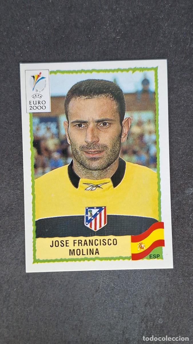 Cromos de F&uacute;tbol: L1 JOSE FRANCISCO MOLINA SELECCION ESPA&Ntilde;A 209 PANINI EUROCOPA 2000 NUNCA PEGADO SIN PEGAR